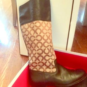Coach brown boots